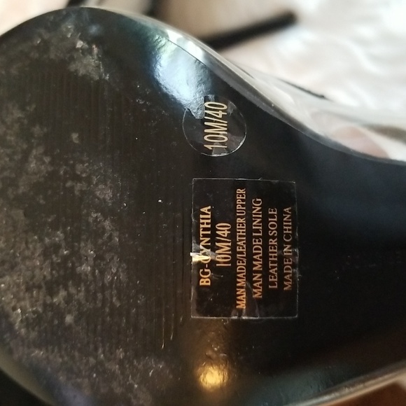BCBG Clear and Black Heels - Picture 5 of 7